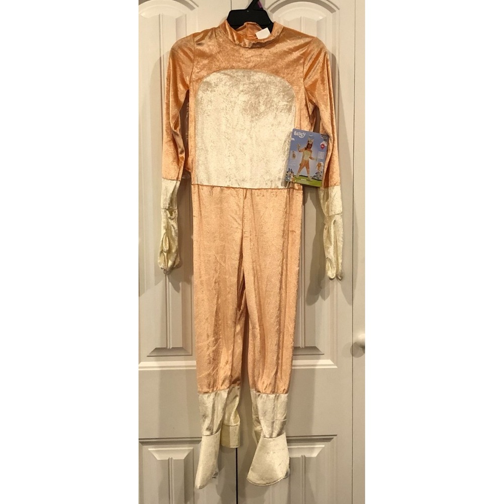 Bluey Bingo Deluxe Costume L 4-6X NWT Toddler Halloween Disguise Jumpsuit